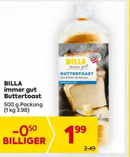 Billa BILLA immer gut Buttertoast Angebot