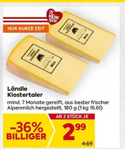 Billa Ländle Klostertaler Angebot