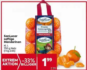 Billa San Lucar saftige Mandarinen Angebot