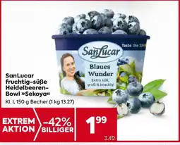Billa fruchtig-süße Heidelbeeren Bowl Sekoya Angebot