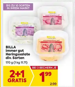 Billa Heringssalate div. Sorten Angebot