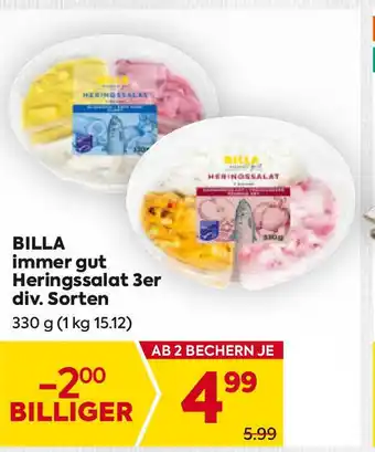 Billa Heringssalat 3er div. Sorten Angebot