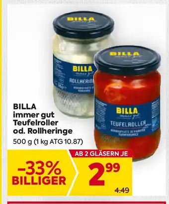 Billa Teufelroller od Rollheringe Angebot
