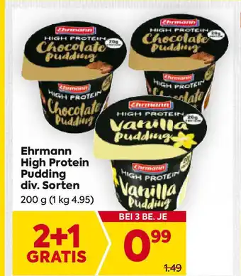 Billa High Protein Pudding div. Sorten Angebot