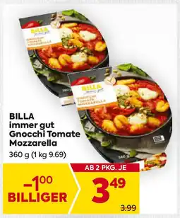 Billa Gnocchi Tomate Mozzarella Angebot