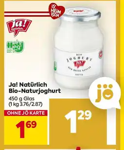 Billa Bio-Naturjoghurt Angebot