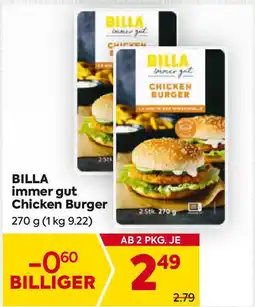 Billa Chicken Burger BILLA Angebot