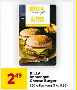 Billa Cheese Burger Angebot