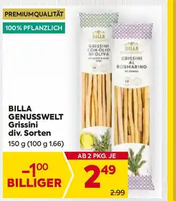 Billa Grissini div. Sorten BILLA Angebot