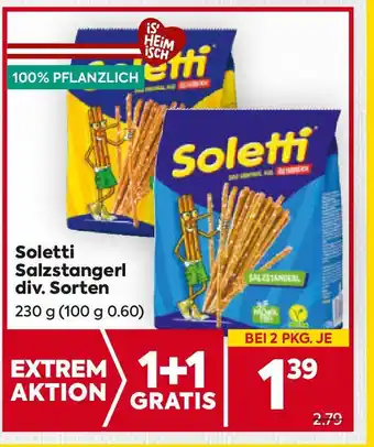 Billa Salzstangerl div. Sorten Angebot