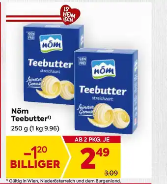 Billa Teebutter Angebot