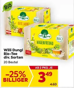 Billa Willi Dungl Bio-Tee div. Sorten Angebot