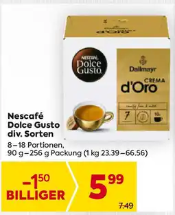 Billa Dolce Gusto Angebot