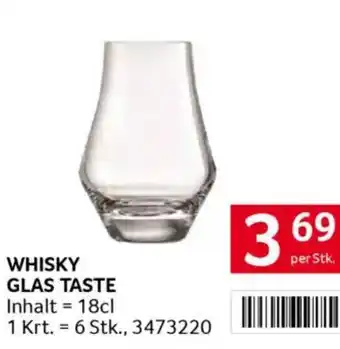 Transgourmet Whisky Glas Taste Angebot