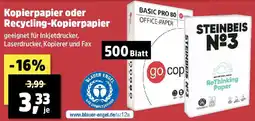 Thomas Philipps Kopierpapier oder Recycling-Kopierpapier Angebot