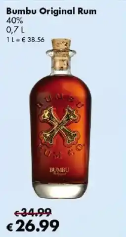 Travel FREE Bumbu Original Rum Angebot