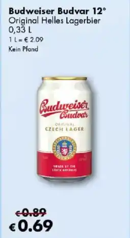 Travel FREE Budweiser Budvar 12° Angebot