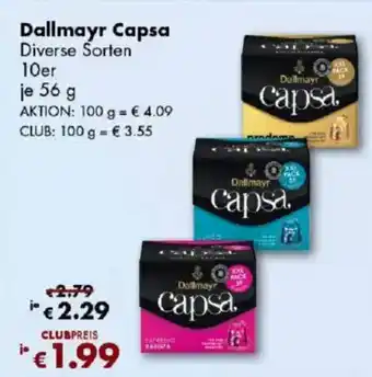 Travel FREE Dallmayr Capsa Angebot