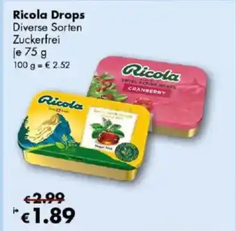 Travel FREE Ricola Drops Angebot