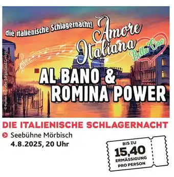 Krone Vorteilswelt DIE ITALIENISCHE SCHLAGERNACHT Angebot