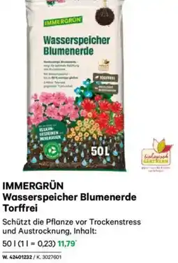 Lagerhaus Immergrün Wasserspeicher Blumenerde Torffrei Angebot