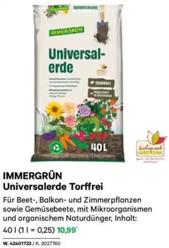 Lagerhaus Immergrün Universalerde Torffrei Angebot