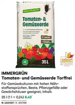 Lagerhaus Immergrün Tomaten- und Gemüseerde Torffrei Angebot