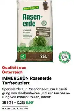 Lagerhaus IMMERGRÜN Rasenerde Torfreduziert Angebot