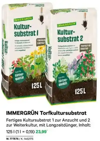 Lagerhaus IMMERGRÜN Torfkultursubstrat Angebot