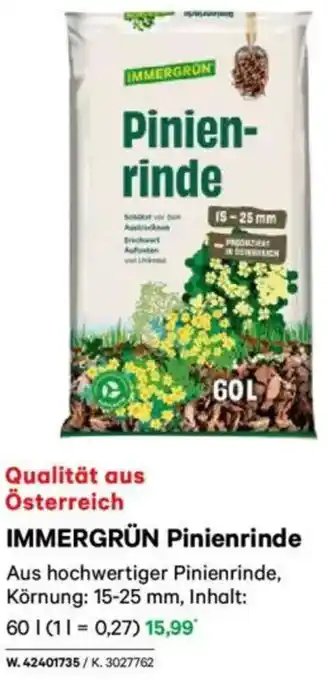 Lagerhaus IMMERGRÜN Pinienrinde Angebot