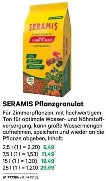 Lagerhaus SERAMIS Pflanzgranulat Angebot