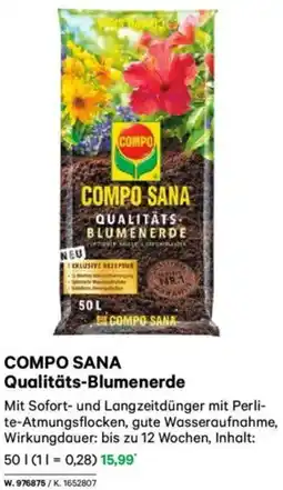 Lagerhaus COMPO SANA Qualitäts-Blumenerde Angebot