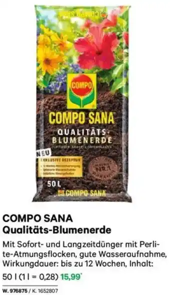 Lagerhaus COMPO SANA Qualitäts-Blumenerde Angebot