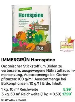 Lagerhaus IMMERGRÜN Hornspäne Angebot