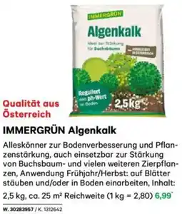 Lagerhaus IMMERGRÜN Algenkalk Angebot