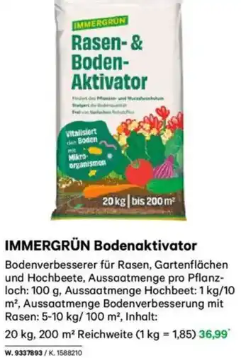 Lagerhaus IMMERGRÜN Bodenaktivator Angebot