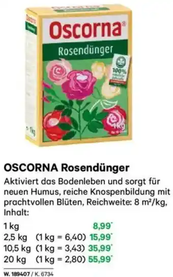 Lagerhaus Oscorna Rosendünger Angebot