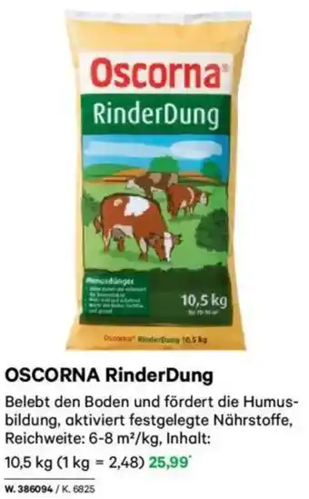 Lagerhaus Oscorna RinderDung Angebot