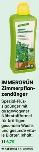 Lagerhaus IMMERGRÜN Zimmerpflan- zendünger Angebot