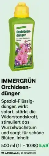 Lagerhaus IMMERGRÜN Orchideen- dünger Angebot