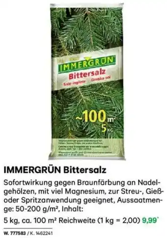 Lagerhaus IMMERGRUN Bittersalz Angebot