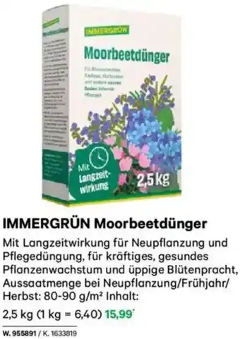 Lagerhaus IMMERGRÜN Moorbeetdünger Angebot