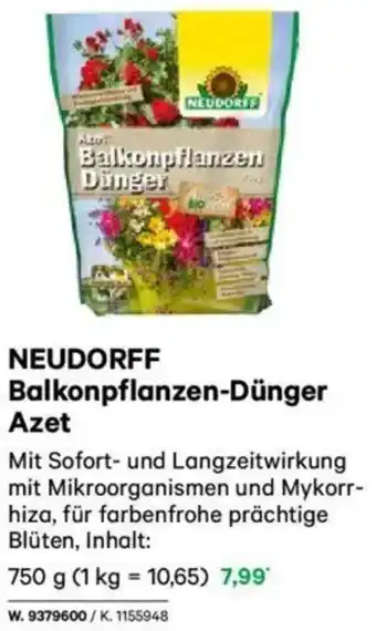 Lagerhaus NEUDORFF Balkonpflanzen-Dünger Azet Angebot