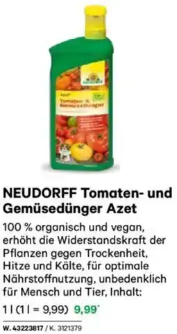 Lagerhaus NEUDORFF Tomaten- und Gemüsedünger Azet Angebot