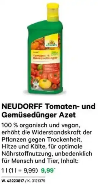 Lagerhaus NEUDORFF Tomaten- und Gemüsedünger Azet Angebot