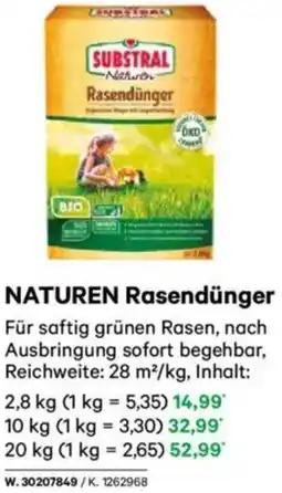 Lagerhaus NATUREN Rasendünger Angebot