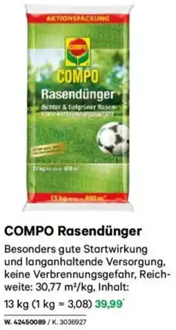 Lagerhaus COMPO Rasendünger Angebot