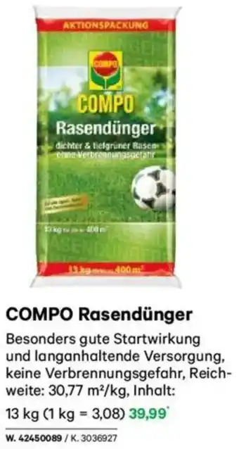 Lagerhaus COMPO Rasendünger Angebot