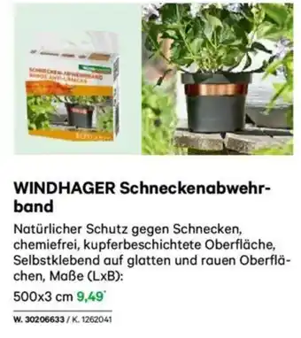 Lagerhaus WINDHAGER Schneckenabwehr- band Angebot