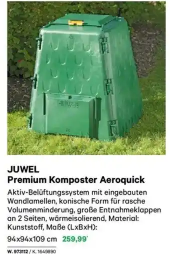 Lagerhaus JUWEL Premium Komposter Aeroquick Angebot